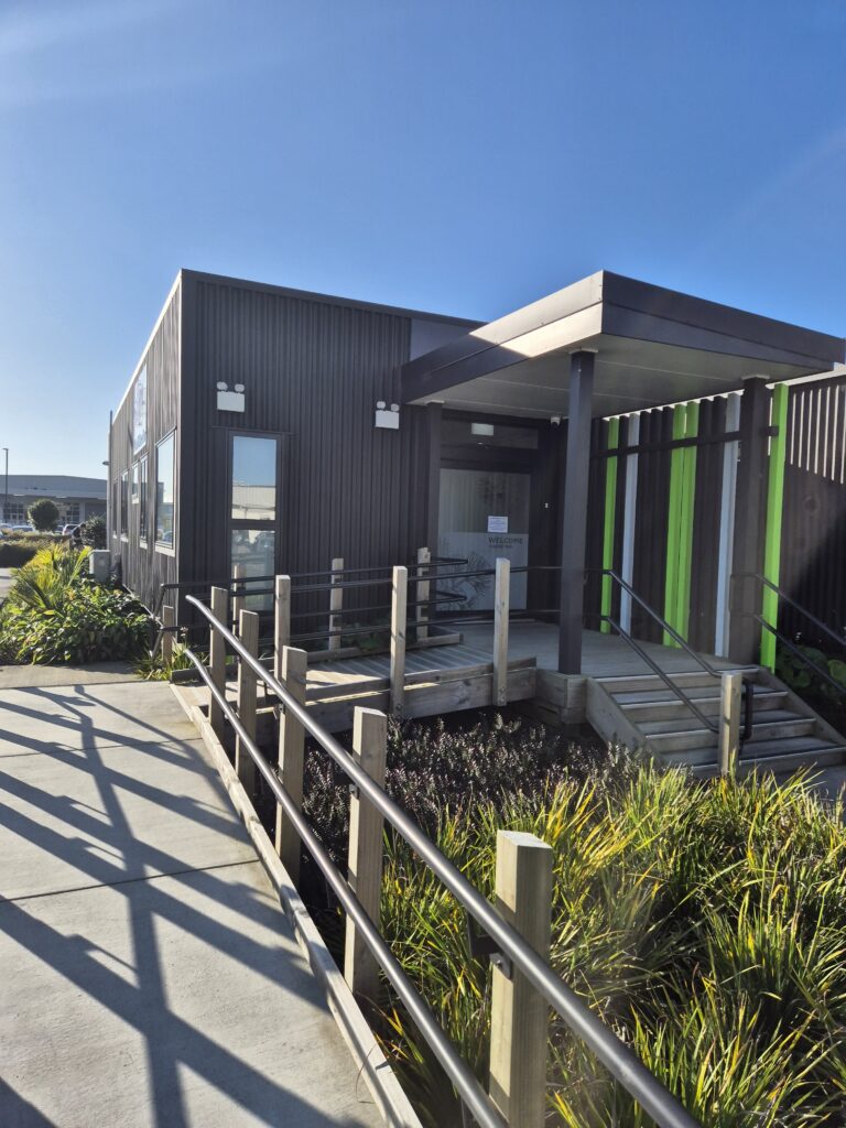 111 Canning Road - entrance ramp with native planting
